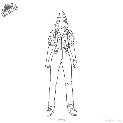 Free printable Eleven 02 Coloring Page - Free PDF Printable Fortnite Coloring Sheets coloring page